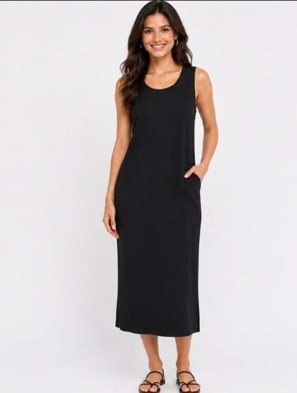 White House Black Market Sleeveless Back Lace Up Midi Dress Small NWT New T90